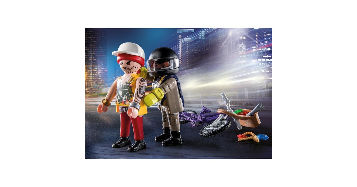 PLAYMOBIL 71255 City Action Starter Pack SEK und Juwelendieb, Konstruktionsspielzeug