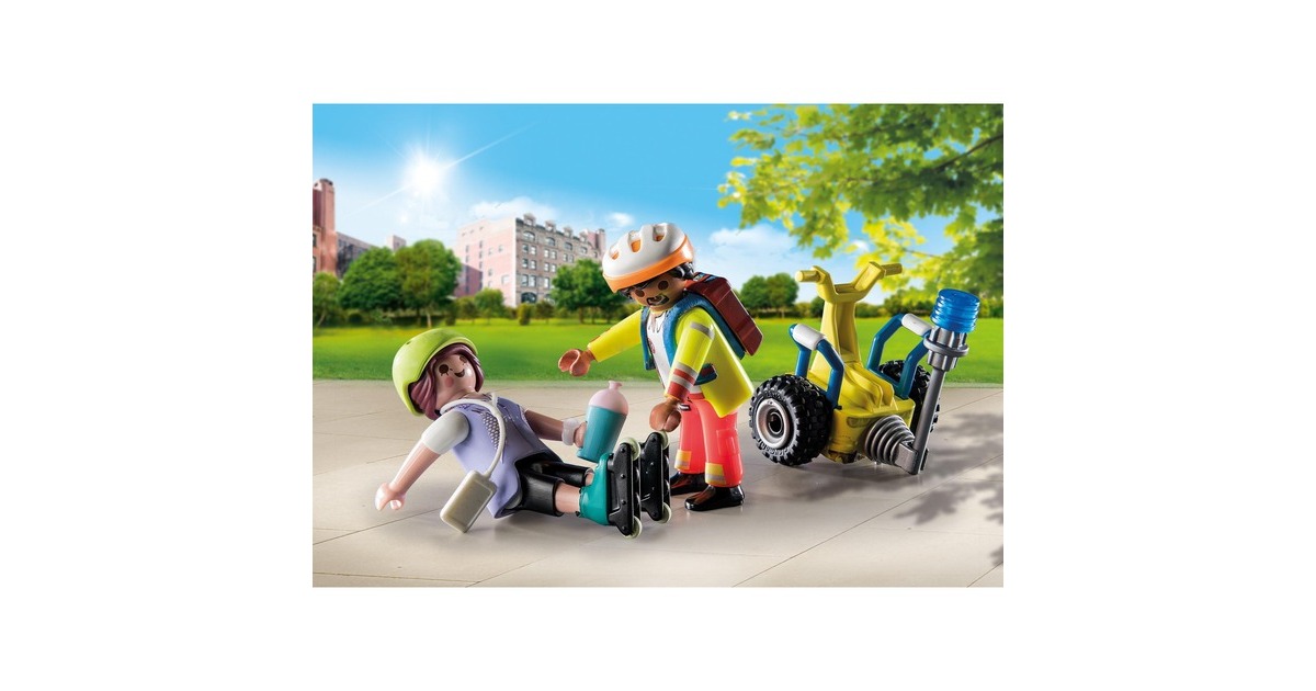 PLAYMOBIL 71257 City Life Starter Pack Rettung mit Balance-Racer, Konstruktionsspielzeug