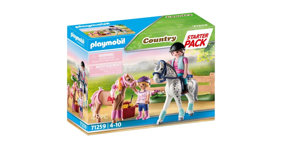 PLAYMOBIL 71259 Country Starter Pack Pferdepflege, Konstruktionsspielzeug