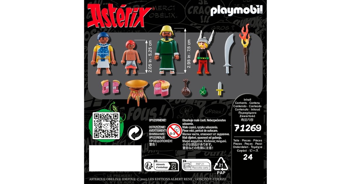 PLAYMOBIL 71269 Asterix Pyradonis' vergiftete Torte, Konstruktionsspielzeug