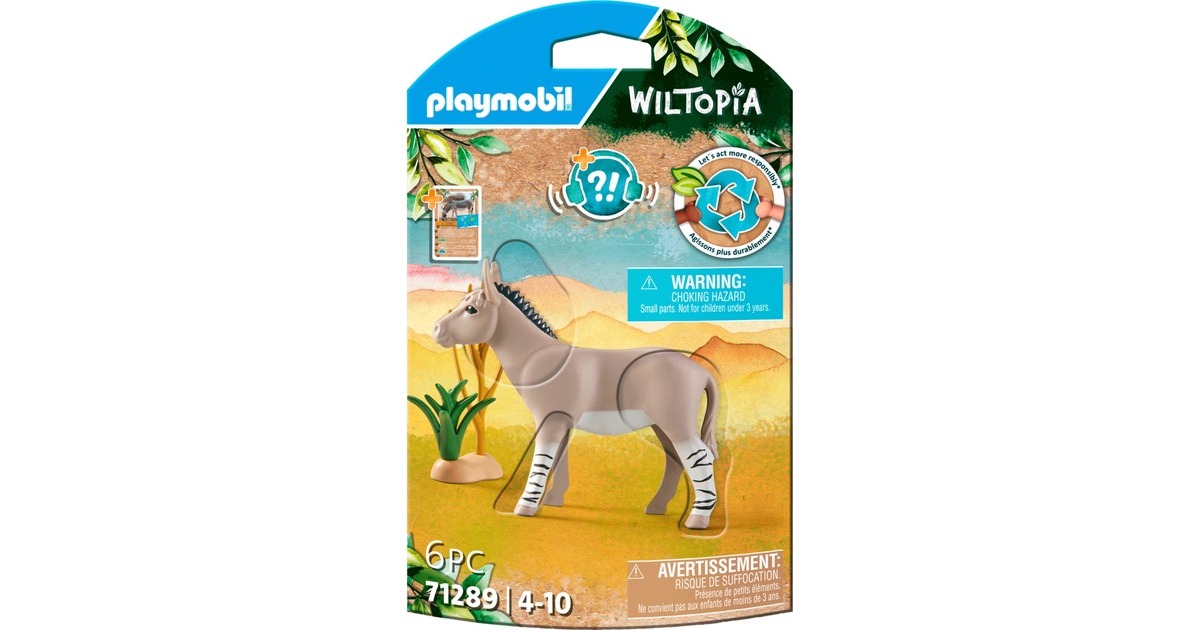 PLAYMOBIL 71289 Wiltopia Afrikanischer Esel, Konstruktionsspielzeug