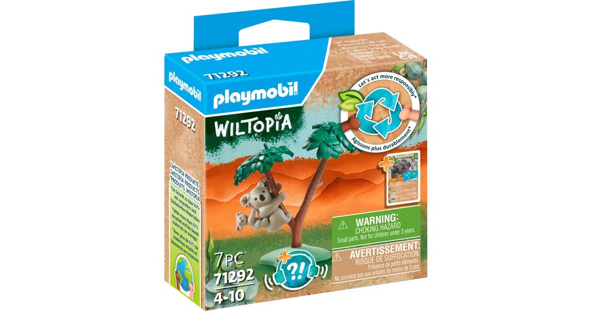 PLAYMOBIL 71292 Wiltopia Koala mit Jungtier, Konstruktionsspielzeug