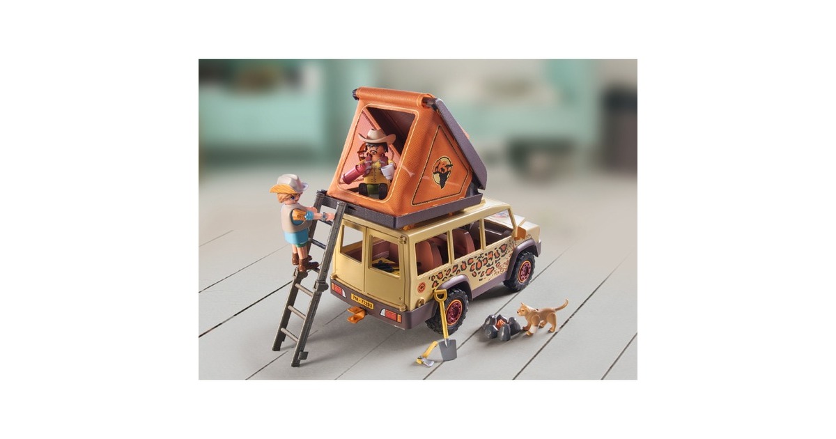 PLAYMOBIL 71293 Wiltopia Mit dem Geländewagen bei den Löwen, Konstruktionsspielzeug