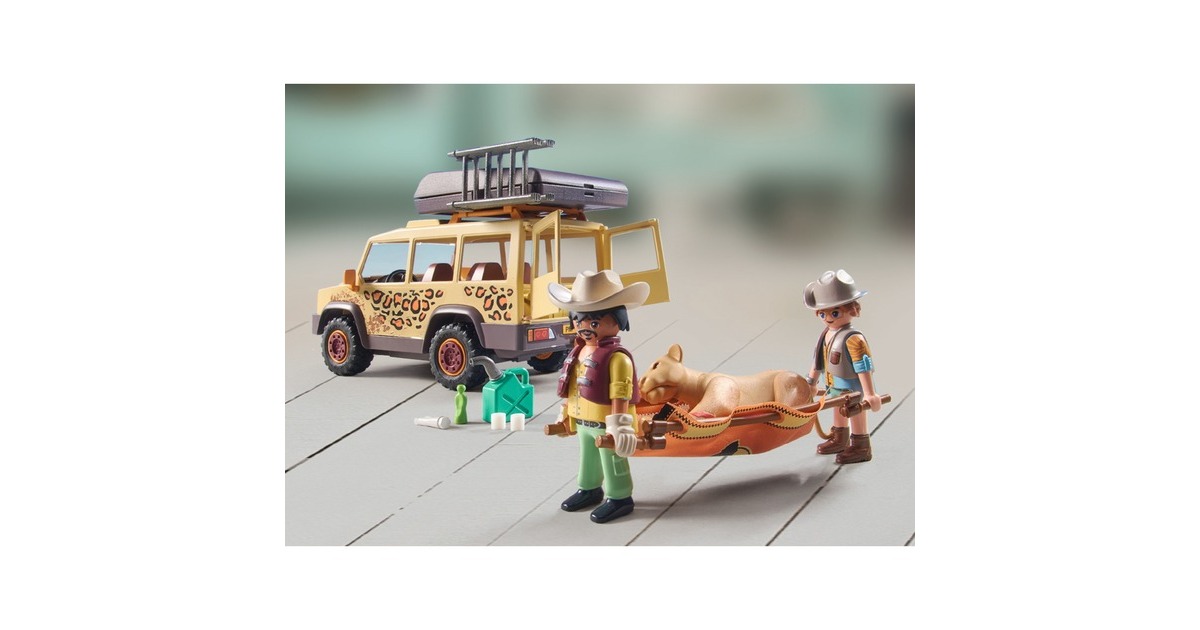 PLAYMOBIL 71293 Wiltopia Mit dem Geländewagen bei den Löwen, Konstruktionsspielzeug