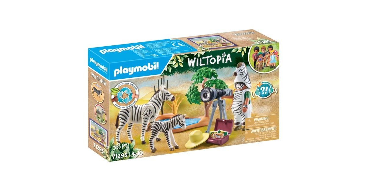 PLAYMOBIL 71295 Wiltopia Unterwegs mit der Tierfotografin, Konstruktionsspielzeug