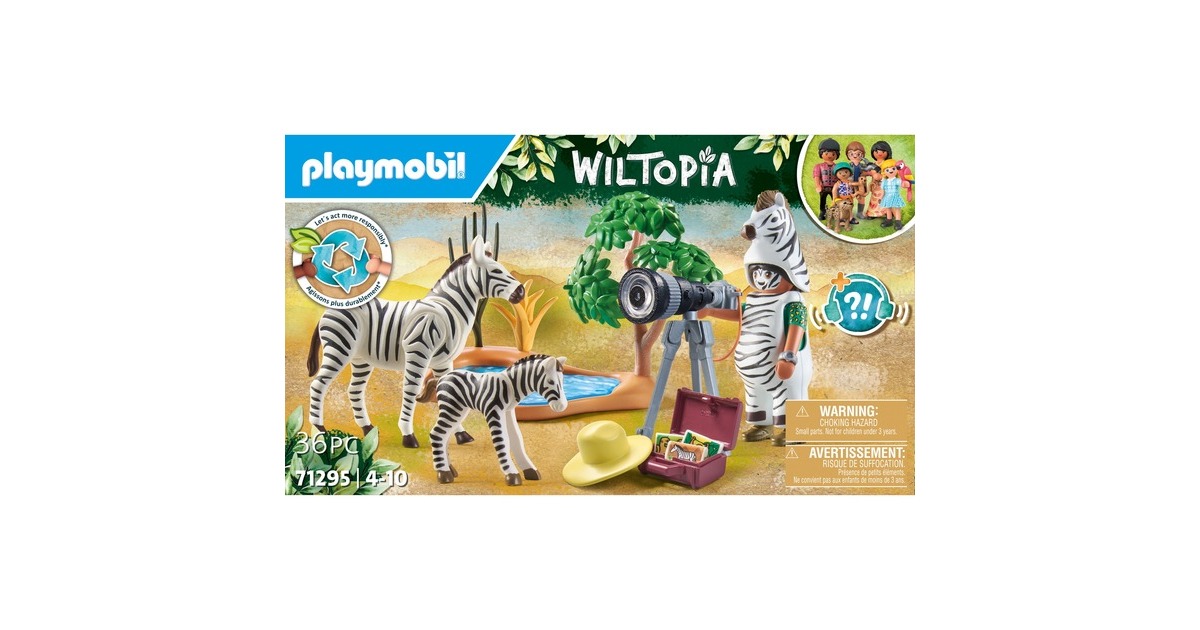 PLAYMOBIL 71295 Wiltopia Unterwegs mit der Tierfotografin, Konstruktionsspielzeug
