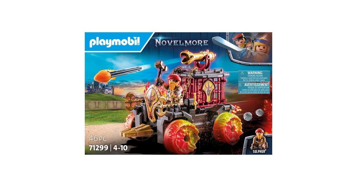 PLAYMOBIL 71299 Novelmore Burnham Raiders - Feuerkampfwagen, Konstruktionsspielzeug