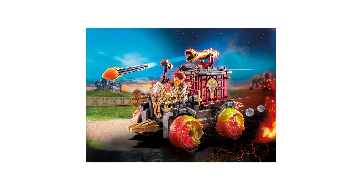 PLAYMOBIL 71299 Novelmore Burnham Raiders - Feuerkampfwagen, Konstruktionsspielzeug