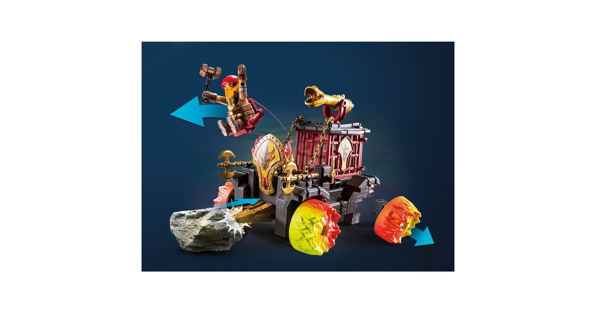 PLAYMOBIL 71299 Novelmore Burnham Raiders - Feuerkampfwagen, Konstruktionsspielzeug