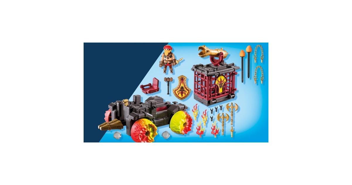 PLAYMOBIL 71299 Novelmore Burnham Raiders - Feuerkampfwagen, Konstruktionsspielzeug