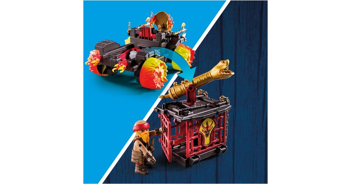 PLAYMOBIL 71299 Novelmore Burnham Raiders - Feuerkampfwagen, Konstruktionsspielzeug