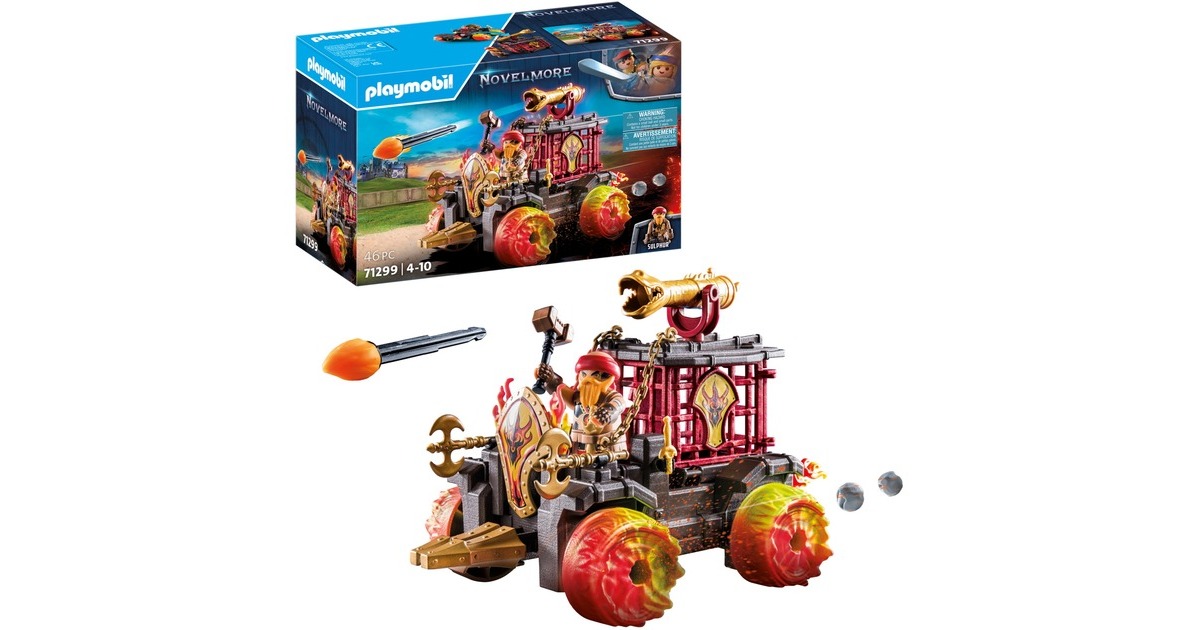 PLAYMOBIL 71299 Novelmore Burnham Raiders - Feuerkampfwagen, Konstruktionsspielzeug