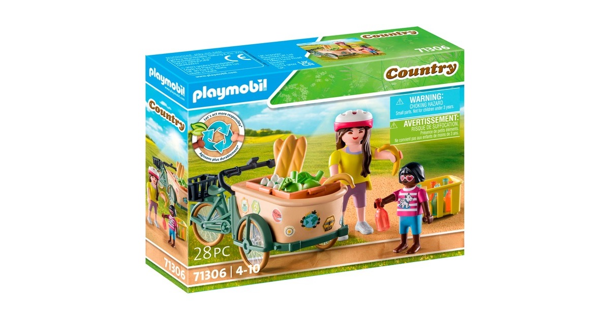 PLAYMOBIL 71306 Country Lastenfahrrad, Konstruktionsspielzeug