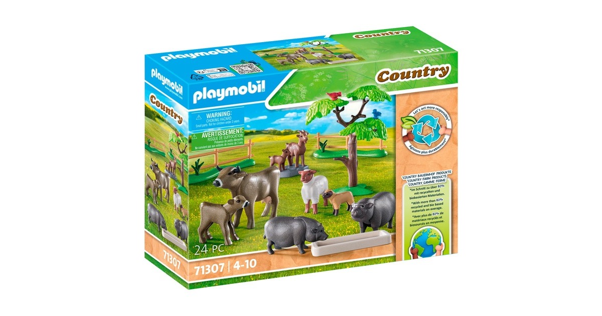 PLAYMOBIL 71307 Country Bauernhoftiere, Konstruktionsspielzeug
