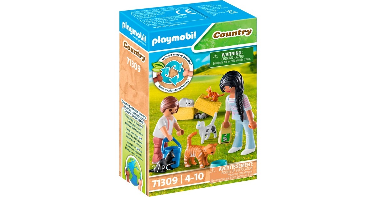 PLAYMOBIL 71309 Country Katzenfamilie, Konstruktionsspielzeug