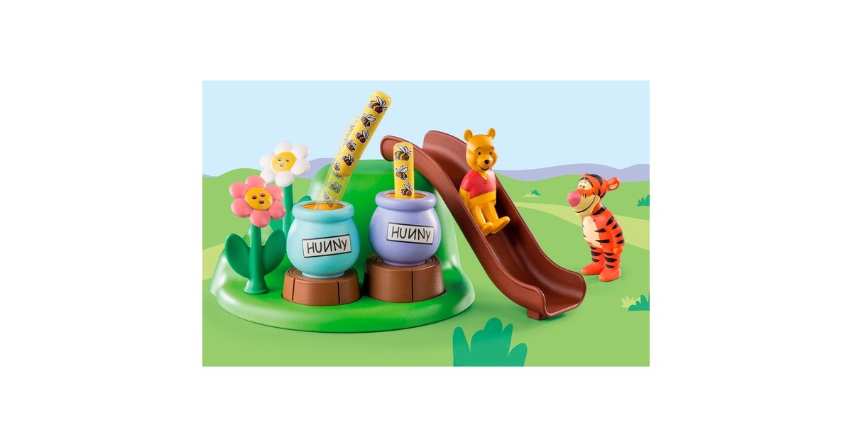 PLAYMOBIL 71317 1.2.3 & Disney: Winnies & Tiggers Bienengarten, Konstruktionsspielzeug