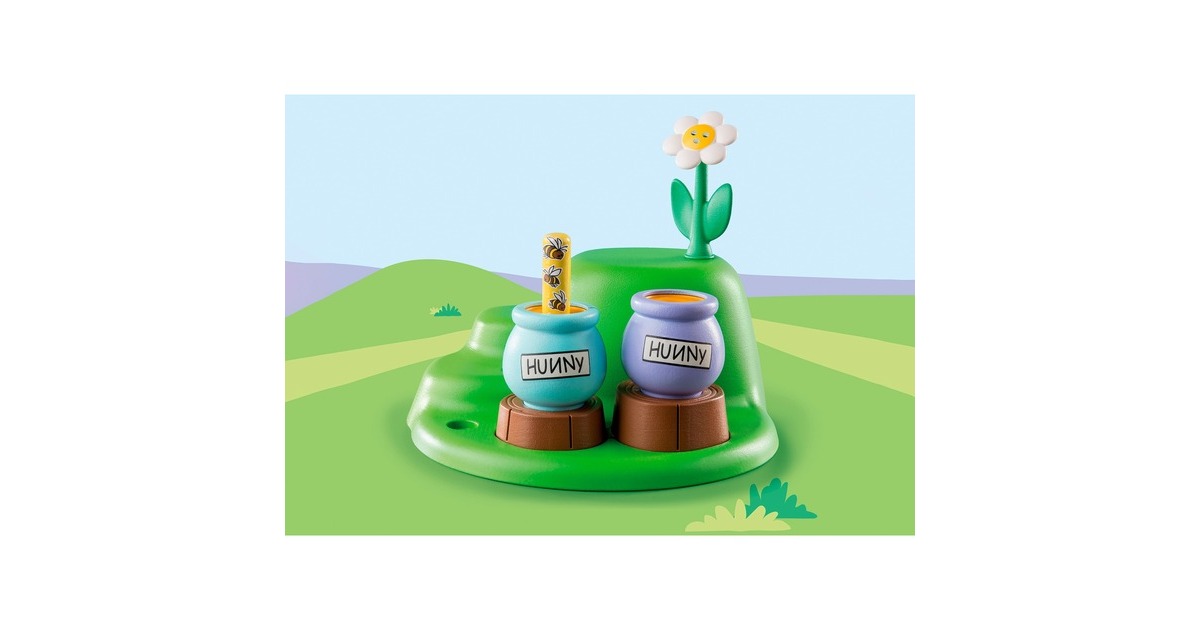 PLAYMOBIL 71317 1.2.3 & Disney: Winnies & Tiggers Bienengarten, Konstruktionsspielzeug