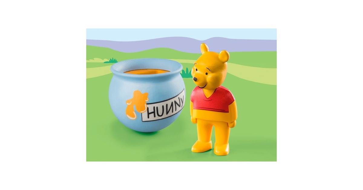 PLAYMOBIL 71318 1.2.3 & Disney: Winnies Stehauf-Honigtopf, Konstruktionsspielzeug