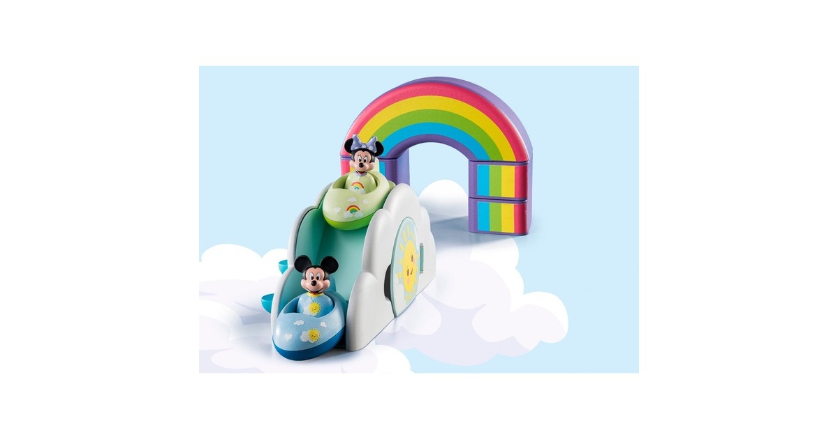 PLAYMOBIL 71319 1.2.3 & Disney: Mickys & Minnies Wolkenhaus, Konstruktionsspielzeug