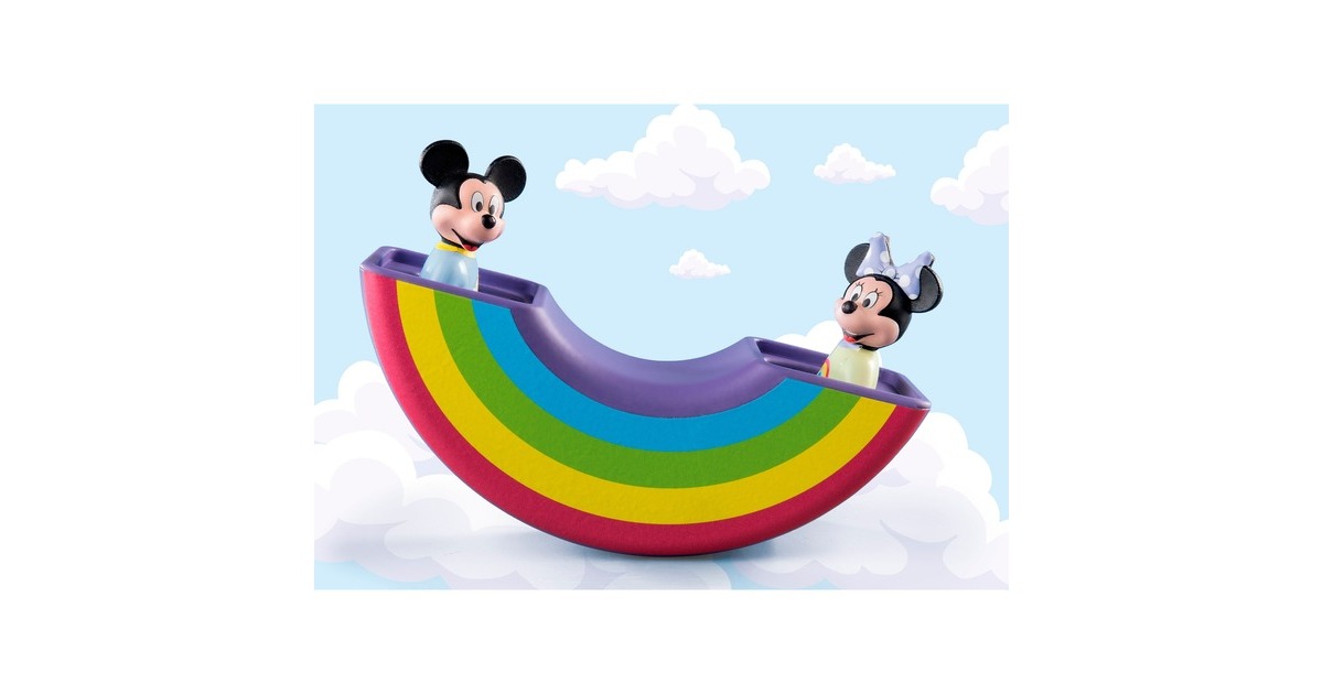 PLAYMOBIL 71319 1.2.3 & Disney: Mickys & Minnies Wolkenhaus, Konstruktionsspielzeug
