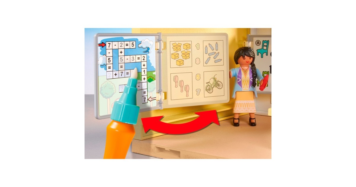 PLAYMOBIL 71327 City Life Große Schule, Konstruktionsspielzeug