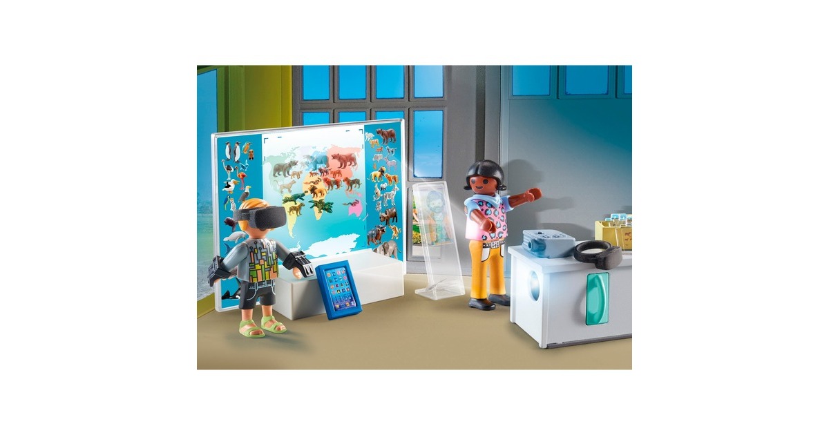 PLAYMOBIL 71330 City Life Virtuelles Klassenzimmer, Konstruktionsspielzeug