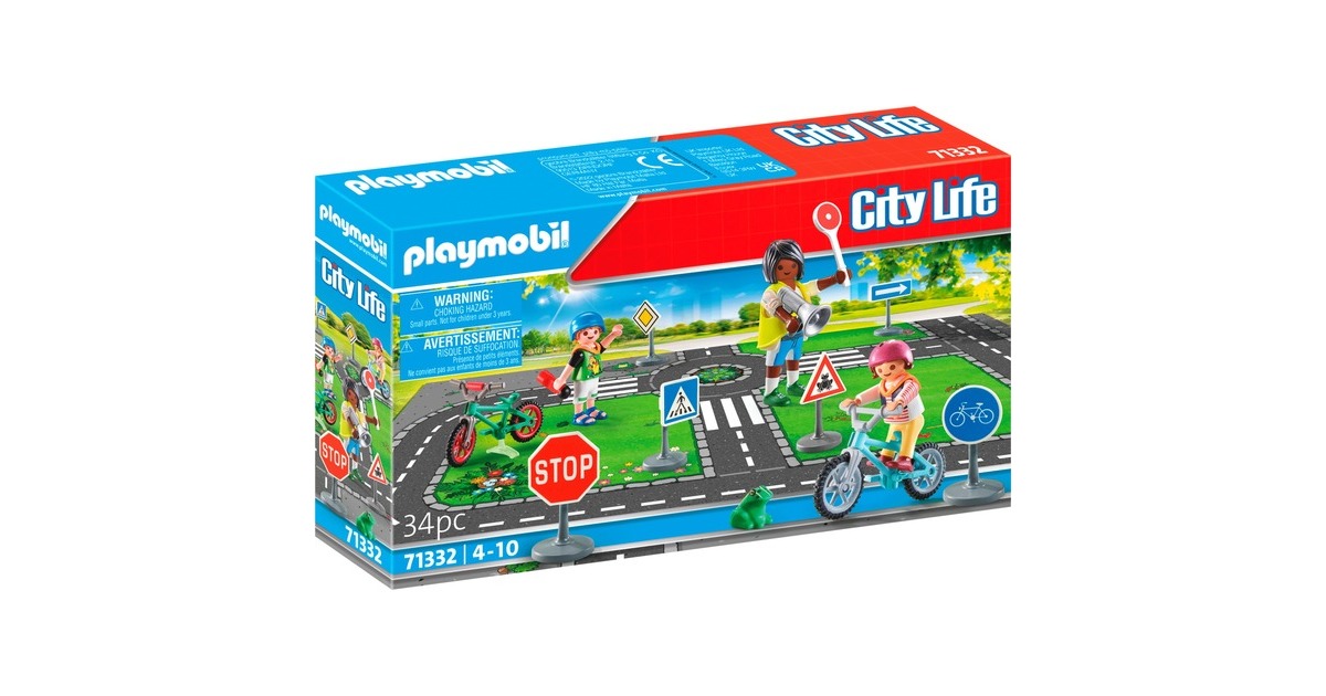 PLAYMOBIL 71332 City Life Fahrradparcours, Konstruktionsspielzeug