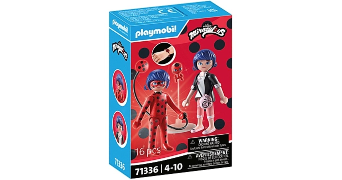 PLAYMOBIL 71336 Miraculous: Marinette & Ladybug, Konstruktionsspielzeug