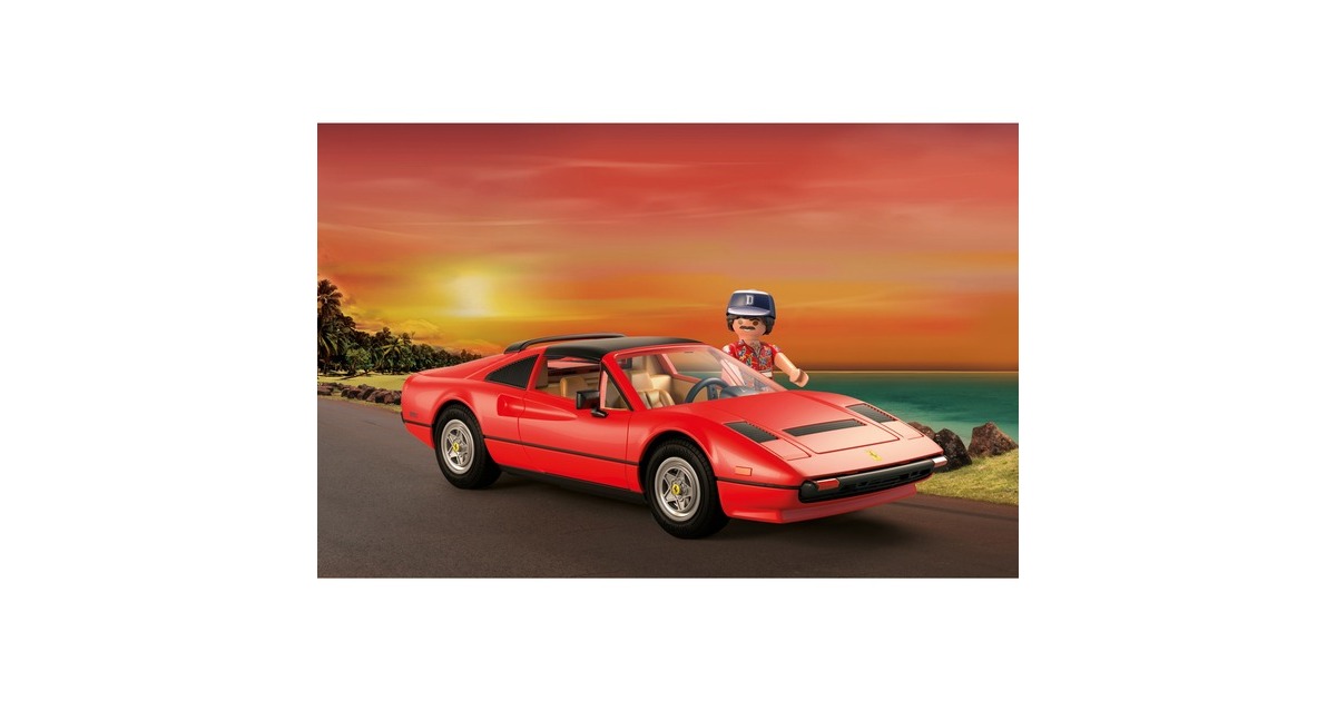 PLAYMOBIL 71343 Magnum, p.i. Ferrari 308 GTS Quattrovalve, Konstruktionsspielzeug