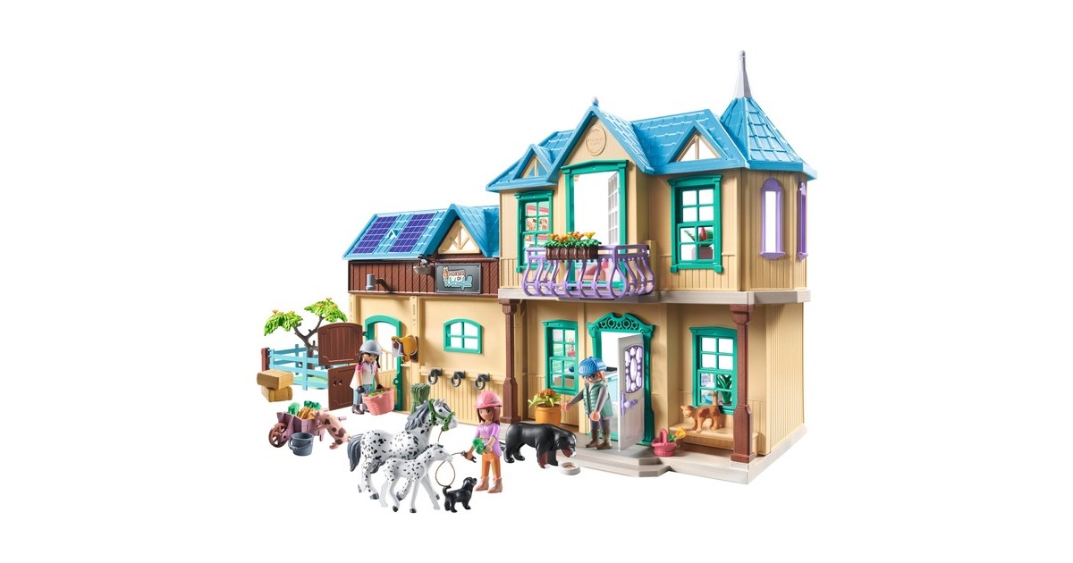 PLAYMOBIL 71351 Horses of Waterfall - Waterfall Ranch, Konstruktionsspielzeug