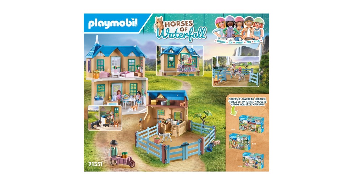 PLAYMOBIL 71351 Horses of Waterfall - Waterfall Ranch, Konstruktionsspielzeug
