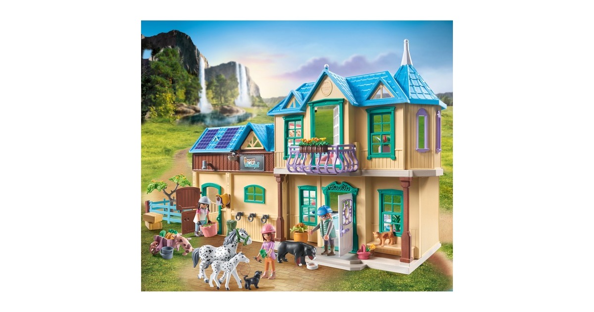 PLAYMOBIL 71351 Horses of Waterfall - Waterfall Ranch, Konstruktionsspielzeug
