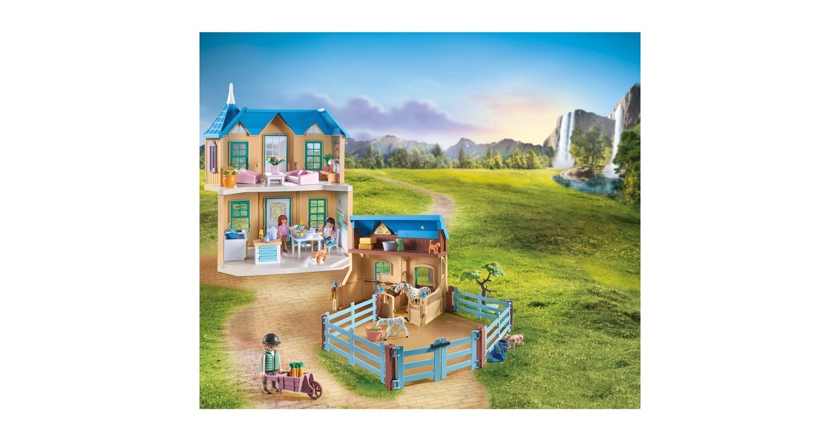 PLAYMOBIL 71351 Horses of Waterfall - Waterfall Ranch, Konstruktionsspielzeug