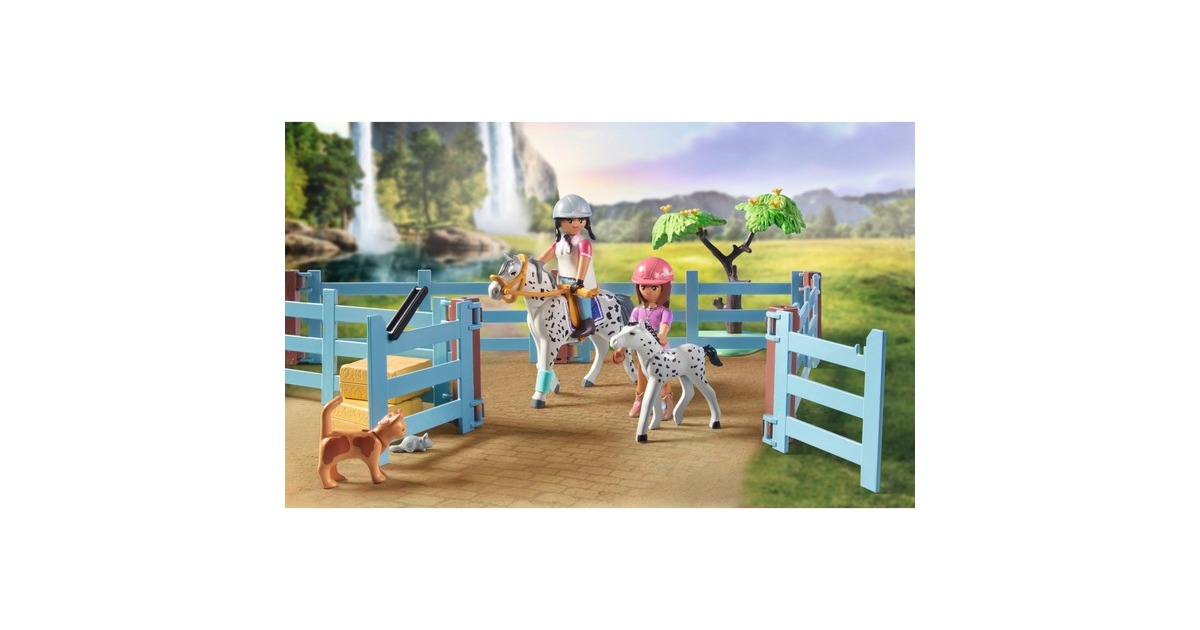 PLAYMOBIL 71351 Horses of Waterfall - Waterfall Ranch, Konstruktionsspielzeug