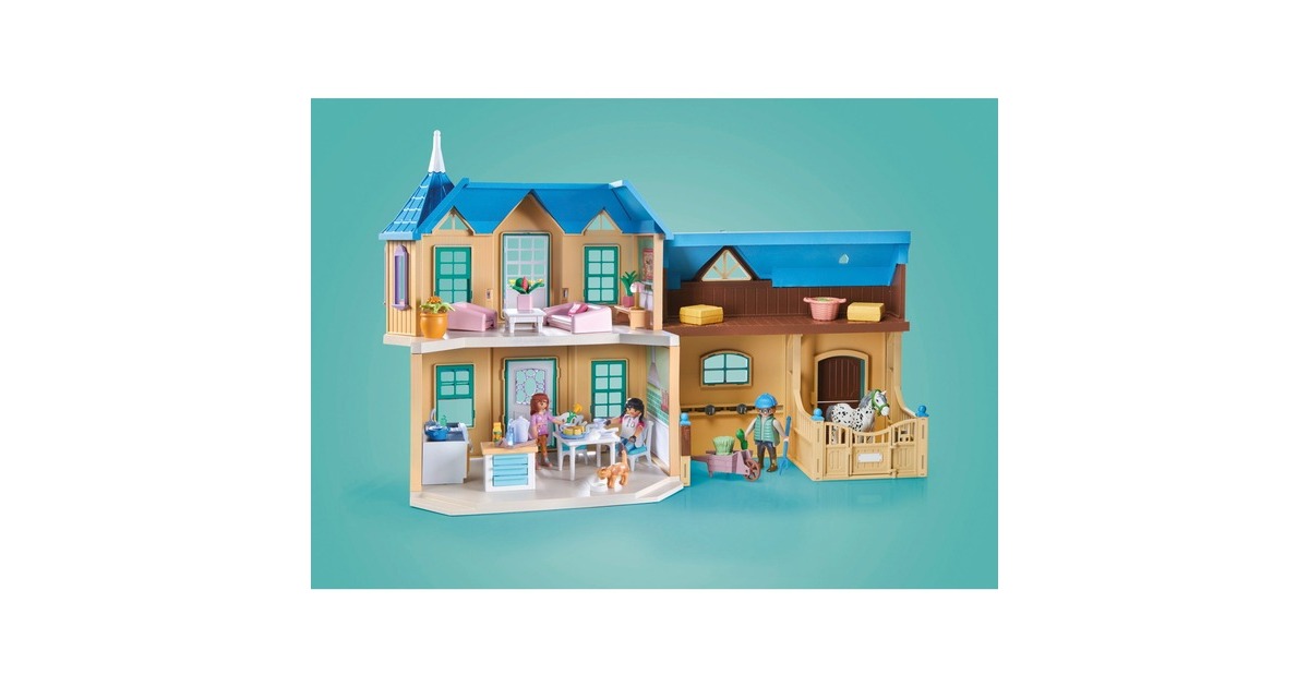 PLAYMOBIL 71351 Horses of Waterfall - Waterfall Ranch, Konstruktionsspielzeug