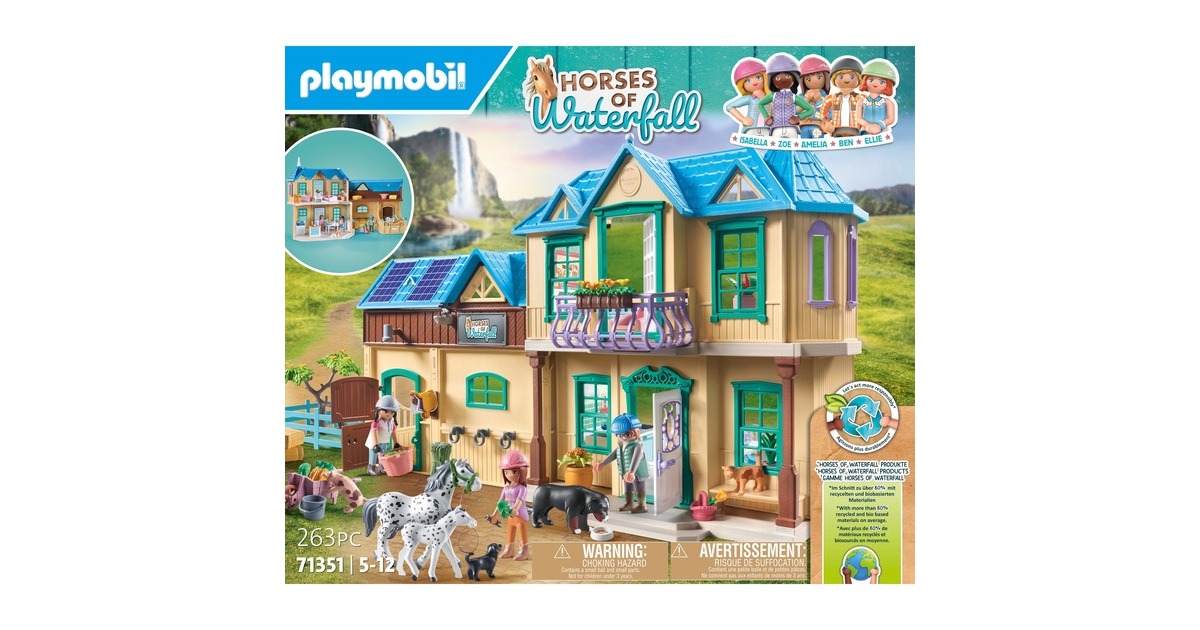 PLAYMOBIL 71351 Horses of Waterfall - Waterfall Ranch, Konstruktionsspielzeug