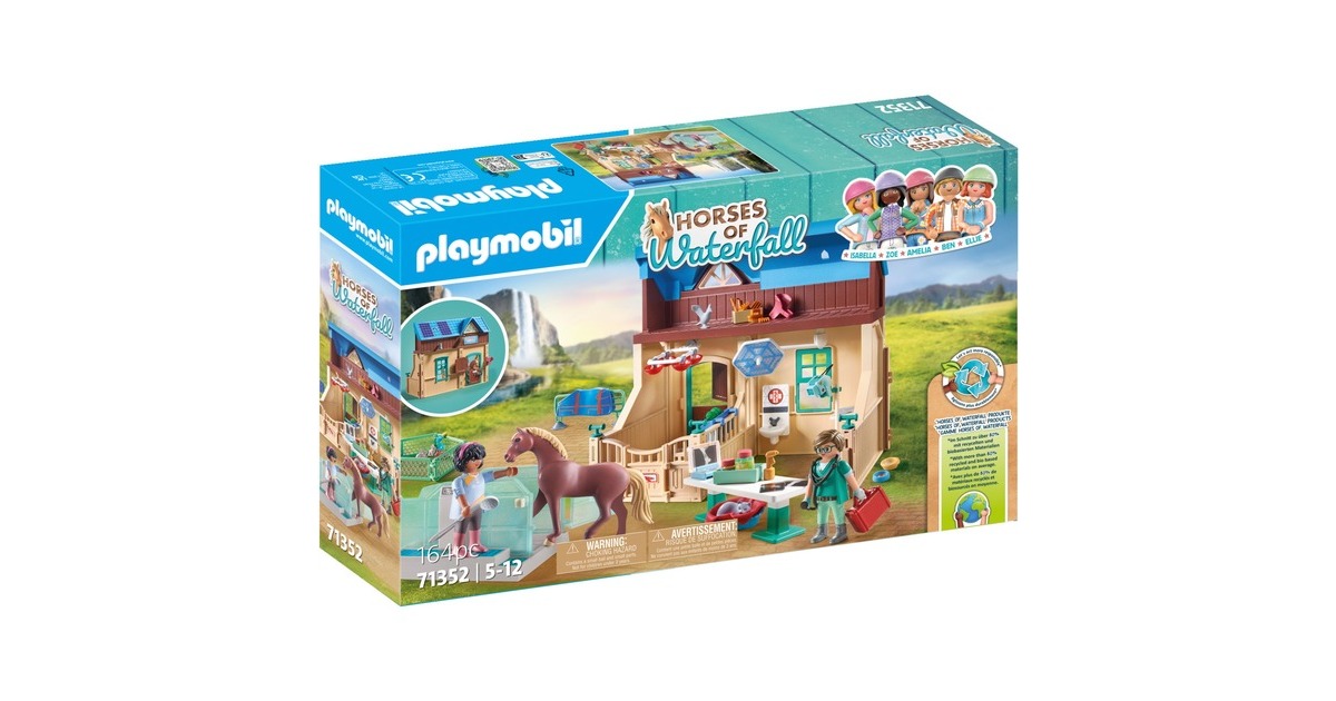 PLAYMOBIL 71352 Horses of Waterfall Reittherapie & Tierarztpraxis, Konstruktionsspielzeug