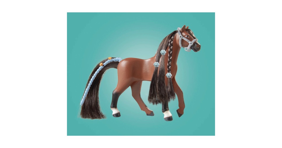 PLAYMOBIL 71355 Horses of Waterfall Zoe & Blaze mit Turnierparcours, Konstruktionsspielzeug