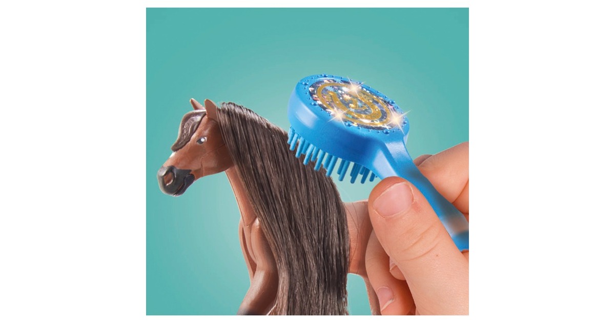 PLAYMOBIL 71355 Horses of Waterfall Zoe & Blaze mit Turnierparcours, Konstruktionsspielzeug