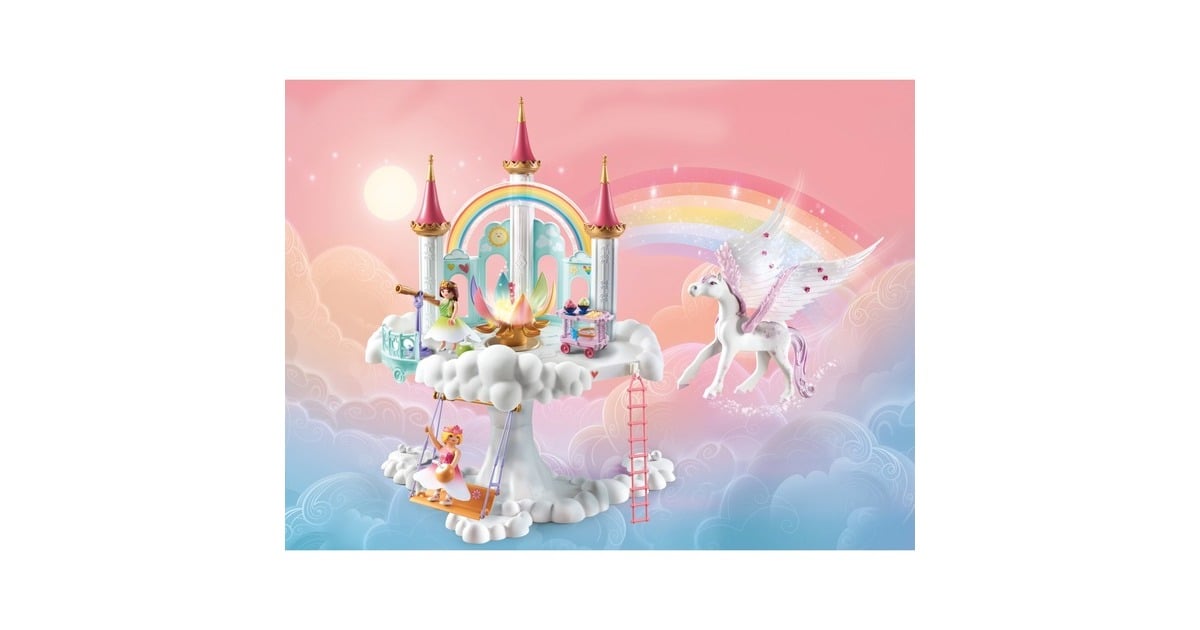 PLAYMOBIL 71359 Princess Magic Himmlisches Regenbogenschloss, Konstruktionsspielzeug