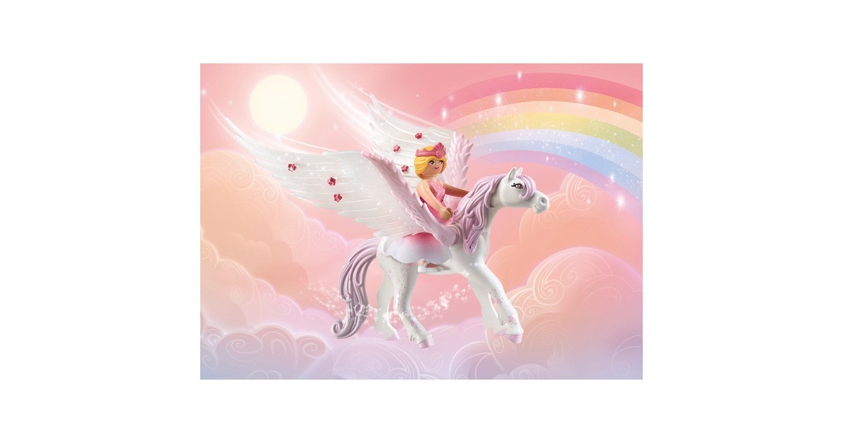 PLAYMOBIL 71359 Princess Magic Himmlisches Regenbogenschloss, Konstruktionsspielzeug(Outlet)