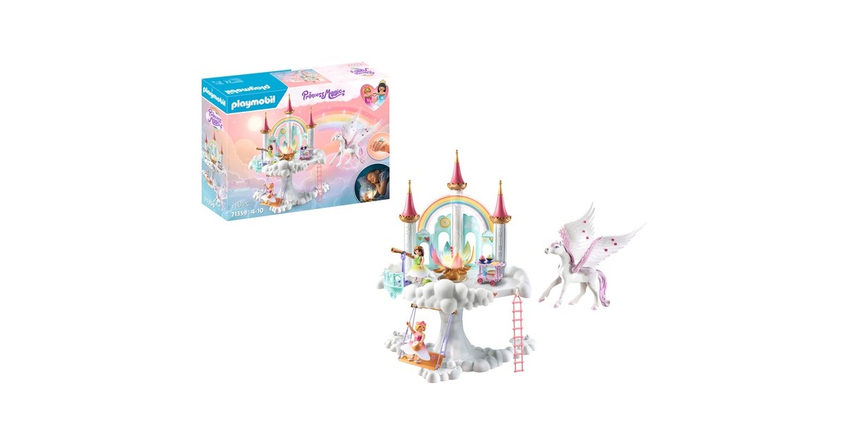 PLAYMOBIL 71359 Princess Magic Himmlisches Regenbogenschloss, Konstruktionsspielzeug(Outlet)