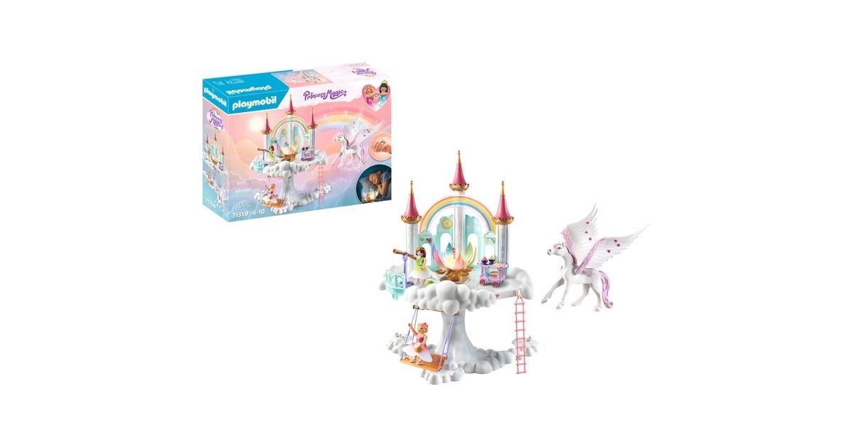 PLAYMOBIL 71359 Princess Magic Himmlisches Regenbogenschloss, Konstruktionsspielzeug