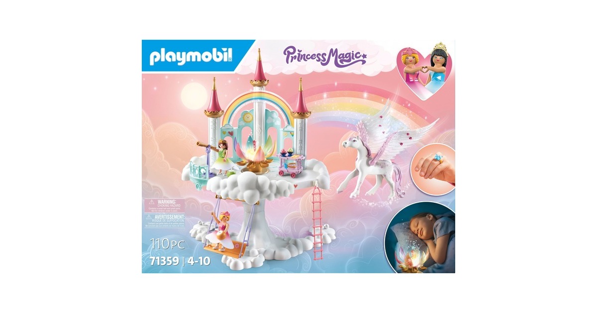 PLAYMOBIL 71359 Princess Magic Himmlisches Regenbogenschloss, Konstruktionsspielzeug(Outlet)
