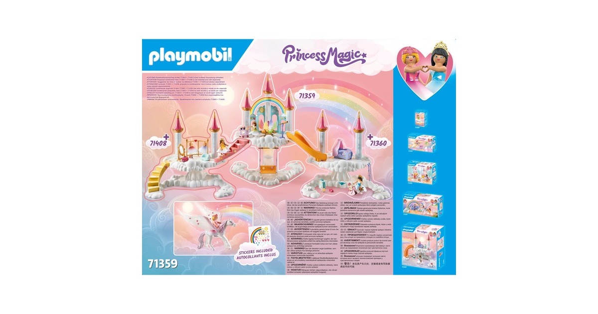 PLAYMOBIL 71359 Princess Magic Himmlisches Regenbogenschloss, Konstruktionsspielzeug(Outlet)