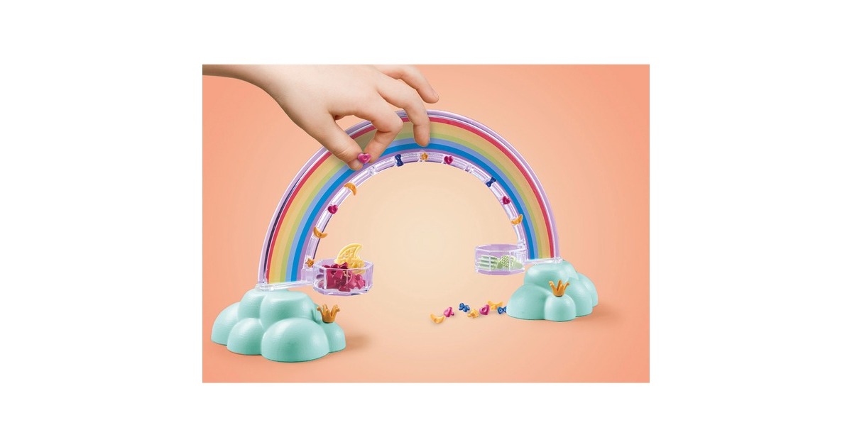 PLAYMOBIL 71361 Princess Magic Himmlischer Pegasus mit Regenbogen, Konstruktionsspielzeug