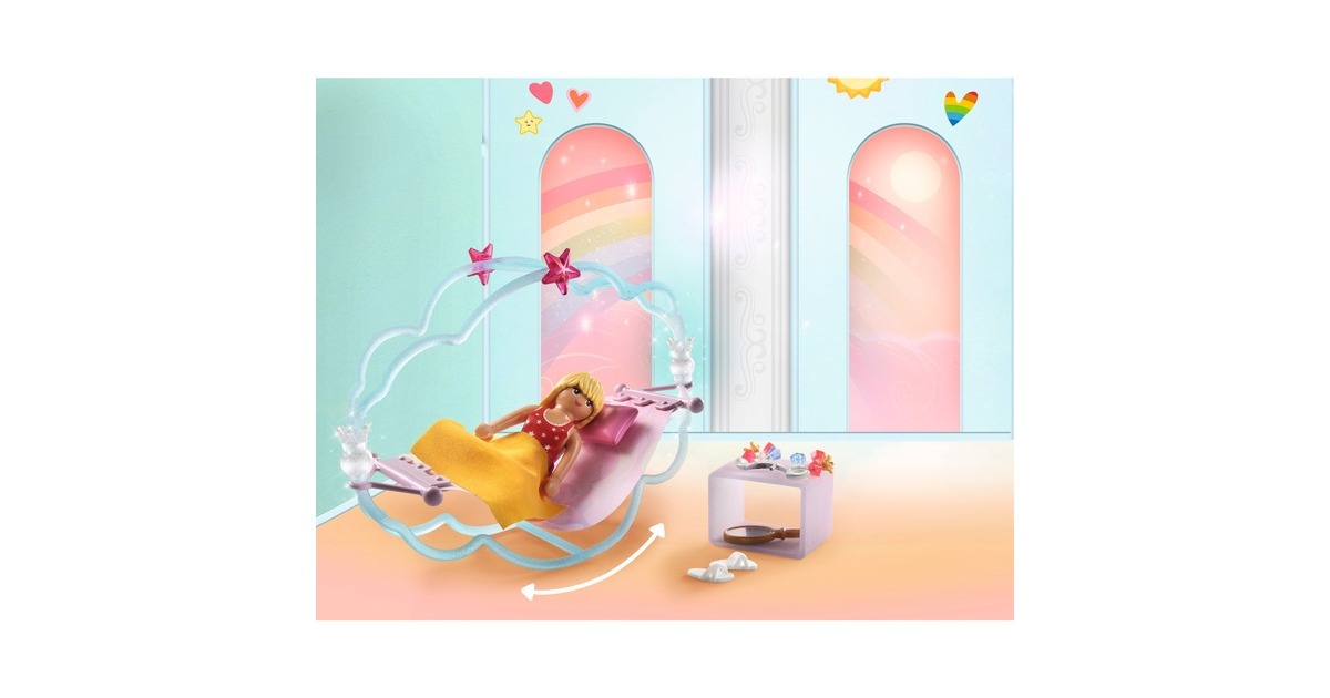 PLAYMOBIL 71362 Princess Magic Himmlische Pyjamaparty, Konstruktionsspielzeug