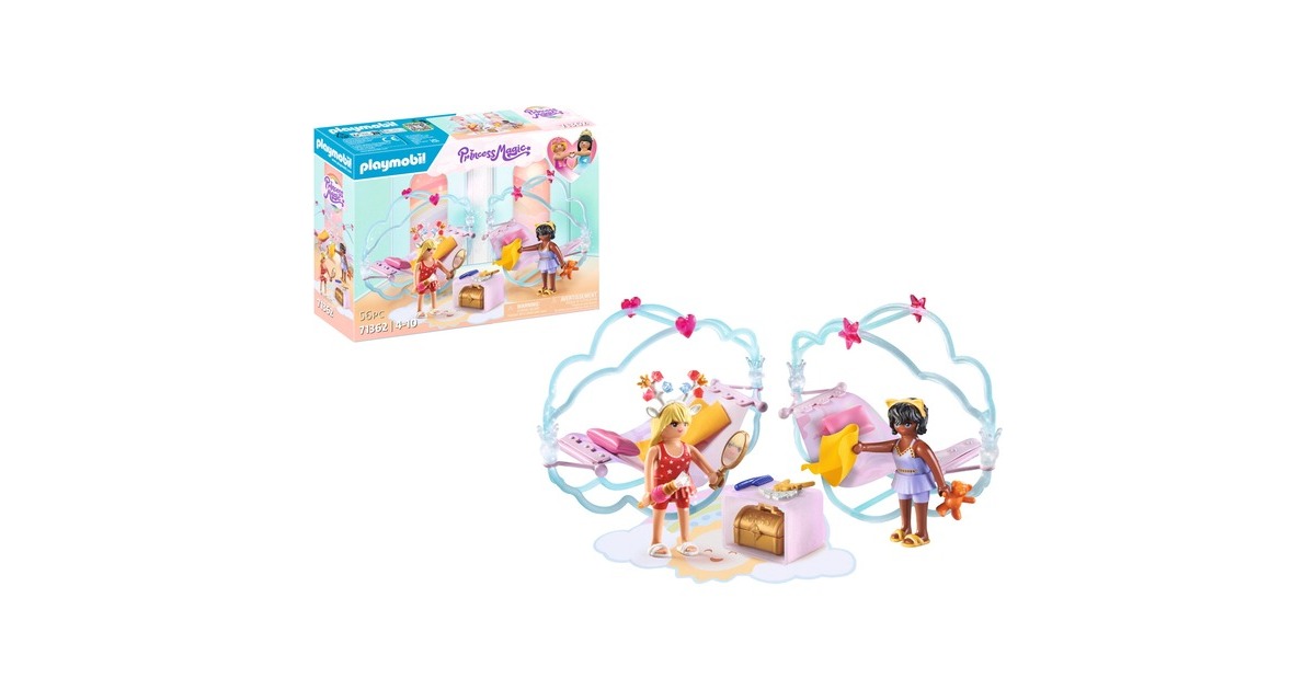 PLAYMOBIL 71362 Princess Magic Himmlische Pyjamaparty, Konstruktionsspielzeug
