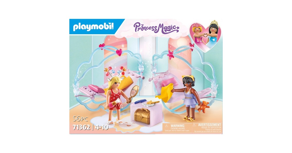 PLAYMOBIL 71362 Princess Magic Himmlische Pyjamaparty, Konstruktionsspielzeug