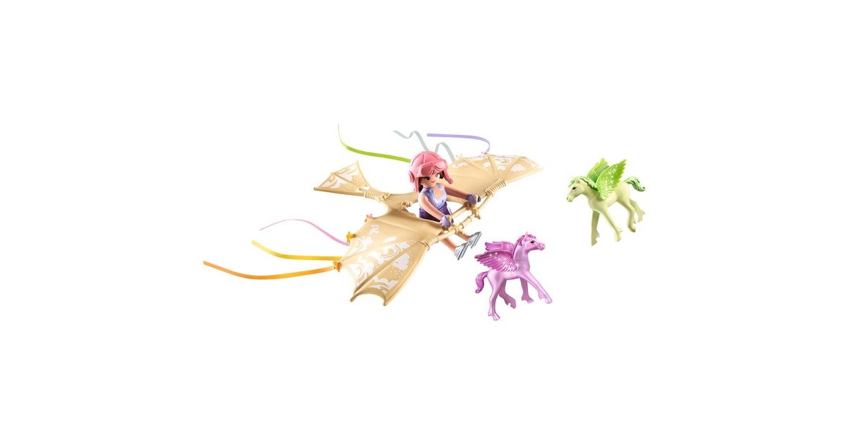 PLAYMOBIL 71363 Princess Magic Himmlischer Ausflug mit Pegasusfohlen, Konstruktionsspielzeug
